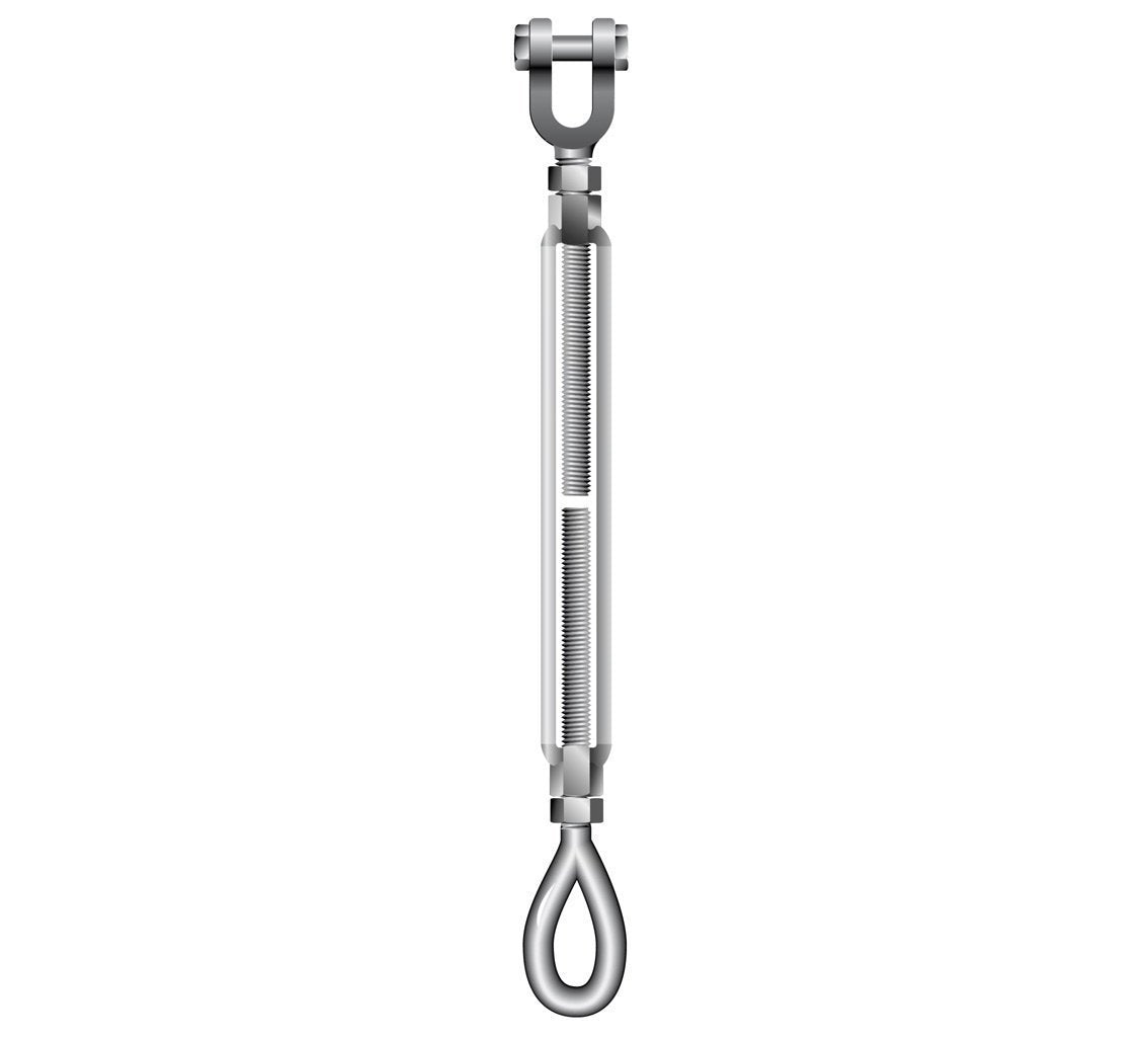 Galvanised Drop Forged Turnbuckles Jaw to Eye - TBJE - Towne Lifting & Testing